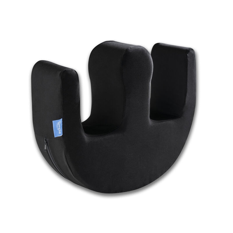 Almofada de posicionamento ortopédica em U, colocada entre as pernas do paciente para facilitar a rotação e reduzir o tempo de cuidados. Foi concebida segundo a anatomia humana para apoiar pacientes com mobilidade reduzida.