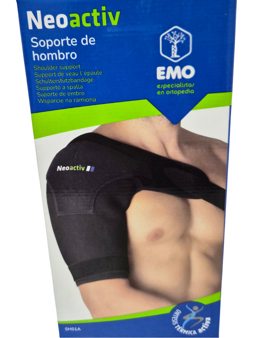 Suporte de Compressão NeoActiv: Estabilidade e Alívio para Ombro e Clavícula.