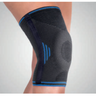 Joelheira elástica Neoactiv com estabilizadores laterais e almofada de silicone para a rótula. Ortótese de compressão para estabilização do joelho e alívio de lesões ligamentares.
