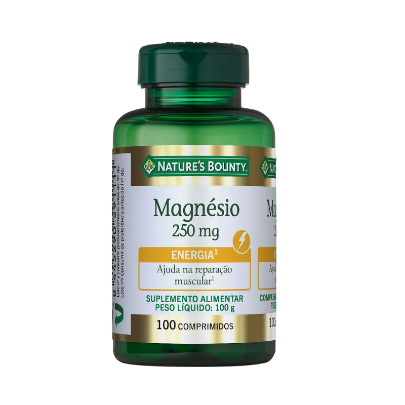 Magnésio 250 mg - 100 Comprimidos - Nature's Bounty