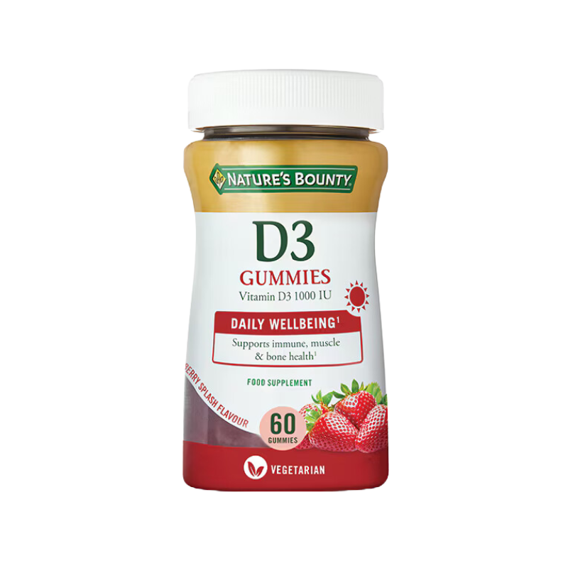 Vitamina D3 - 60 Gomas - Nature's Bounty